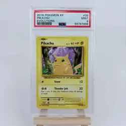 2016 Pokemon Pikachu Common 35/108 XY Evolutions English PSA 9 - Image 1