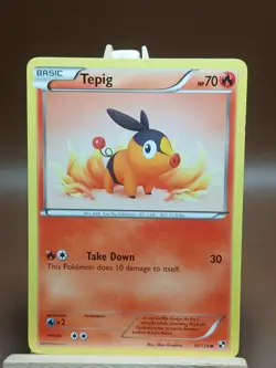 HP Tepig Black & White 16/114 Pokemon Card - Image 1