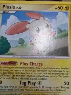 HP/DMG Plusle 36/132 Pokemon Diamond & Pearl Secret Wonders 2007 - Image 5
