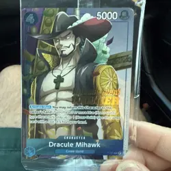 Dracule Mihawk (OP11 Release Event Winner) P-081 One Piece Promotion - Sealed - Image 2