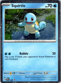 Squirtle - (Cosmos Holo) 048 SV: Scarlet & Violet Promo Cards Pokemon NM Holo - Image 1