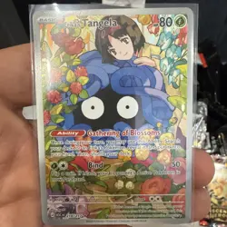 Erika’s Tangela 218/217 Pokemon Card From Ascended Hero’s Pack Fresh Near Mint - Image 1