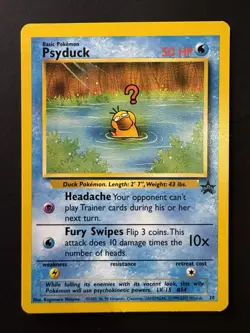 Pokemon Card - Psyduck WOTC Black Star League Promo #20 VINTAGE LP - Image 1