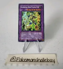 Elemental Hero Plasma Vice GLAS-EN037 *NM* 1st Ed Secret Rare Yugioh Card - Image 1