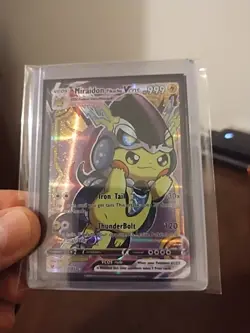 Pikachu Miraidon Poncho Cosplay Pokemon Cute Doujin ACG HOLO Card - Near Mint C. - Image 1