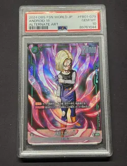 Android 18 -2024 Dragon Ball Super Card Game DBS EN #FB01-079 C* PSA 10 - Image 1