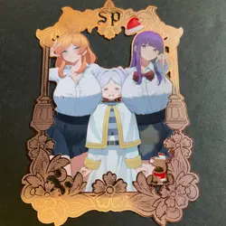 Goddess Story Gold METAL Card - Serial Number #/100! Maiden Party- Frieren Anime - Image 1