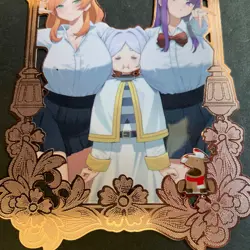 Goddess Story Gold METAL Card - Serial Number #/100! Maiden Party- Frieren Anime - Image 2