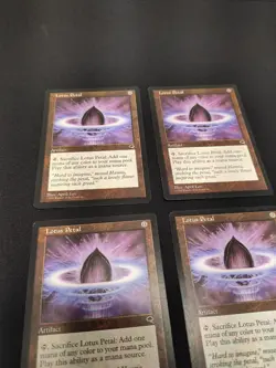Mtg Lotus Petal x4 Tempest LP Playset - Magic the Gathering - Image 4