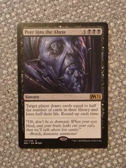Peer Into The Abyss - 117/274 - Magic Core Set 2021 - Near Mint / Mint - Image 1