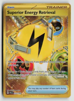 Superior Energy Retrieval 277/193 Pokemon SV02: Paldea Evolved Hyper Rare NM - Image 1