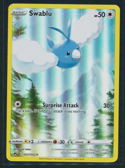 Swablu GG27/GG70 Galarian Gallery Holo Pokemon 2023 Crown Zenith NM - Image 1