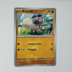 Rockruff 151/SV-P Promo Good Day Campaign (NM) LOW POP! | Pokemon TCG Indonesia - Image 1