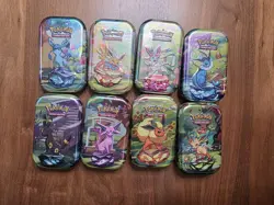 Pokemon TCG Scarlet & Violet Prismatic Evolutions Mini Tin Display Box Brand New - Image 3