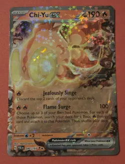 Chi-Yu ex 40/193 Double Rare Paldea Evolved Pokemon Engish NM - Image 1