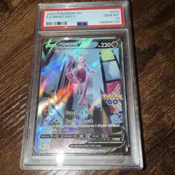 Mewtwo V (Alternate Full Art) 072/078 Pokemon GO Holo PSA 10 14 Cert - Image 1
