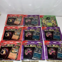 Sealed Lot Of 9 Pokemon TCG Ascended Heroes Tech Sticker Collection / 1 Erikas - Image 1
