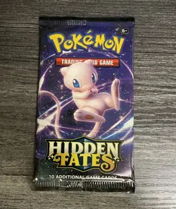 Hidden Fates - Sealed Booster Pack - Mew Art - Pokemon Sun & Moon TCG - Image 2