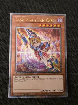 YGO Dark Magician Girl Quarter Century Secret 1st Ed NM QCR Bonanza RA03-EN123 - Image 1