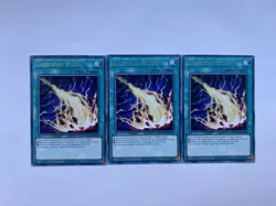 MZMU-EN116 Lightning Storm x3 Rare 1st Edition YuGiOh Playset - Image 1