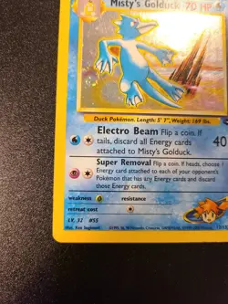 Misty's Golduck 12/132 Holo Rare Gym Challenge Pokemon Card - MP Condition - Image 3