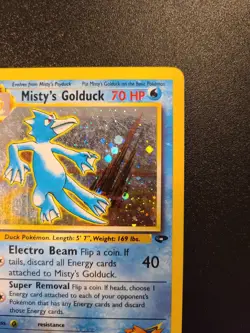 Misty's Golduck 12/132 Holo Rare Gym Challenge Pokemon Card - MP Condition - Image 4