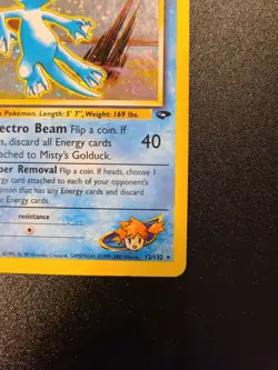Misty's Golduck 12/132 Holo Rare Gym Challenge Pokemon Card - MP Condition - Image 5