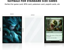 100 MTG Card Sleeves with 100 Inner Sleeve, Textured Back Art Sleeves, Fit Stand - Image 3