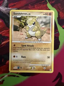 Sandshrew 96/123 D&P Mysterious Treasures Common Pokemon Card - Image 1