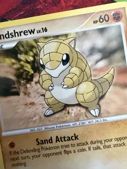 Sandshrew 96/123 D&P Mysterious Treasures Common Pokemon Card - Image 2