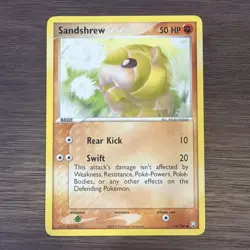 Pokemon TCG Cards Sandshrew 74/109 Team Rocket Returns NM - Image 1