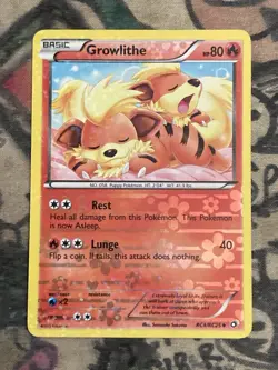Growlithe RC4/RC25 Holo Legendary Treasures Radiant Collection Pokemon Card LP - Image 1
