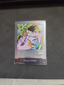 Energy Marker E-80 Silver Goku Manga Booster 02 Dragon Ball Card English - Image 1