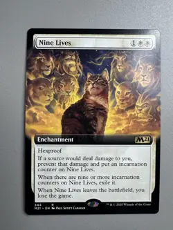 Nine Lives (Extended Art) | Core Set 2021 | #344 | Rare | NM - Image 1