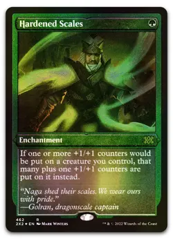 Hardened Scales (Foil Etched) #462 (NM) Double Masters 2022 2X2 Magic MTG - Image 1
