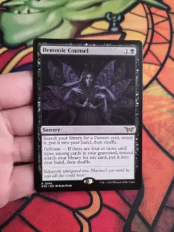 Demonic Counsel Duskmourn: House of Horror MTG NM - Image 1
