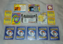 Lot Of 13 Vintage Pokemon Cards, 1 Empty Topps Wrapper and 1 Sticker, 1990's - Image 2