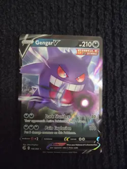 The Pokemon Company Gengar V Ultra Rare Single Strike Holo 156/264 210 HP - Image 1