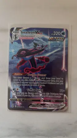 Pokemon Inteleon VMAX 266/264 Fusion Strike Alternate Art Secret Rare Holo - Image 1