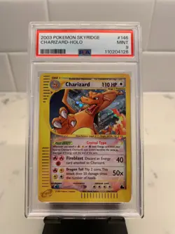 2003 POKEMON SKYRIDGE CHARIZARD-HOLO 146/144 PSA 9 MINT SECRET RARE (WOTC) - Image 1