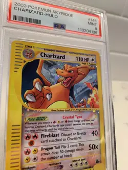 2003 POKEMON SKYRIDGE CHARIZARD-HOLO 146/144 PSA 9 MINT SECRET RARE (WOTC) - Image 2