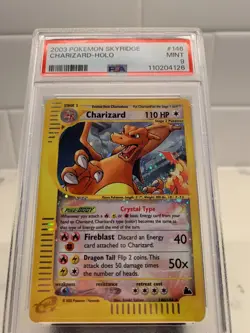 2003 POKEMON SKYRIDGE CHARIZARD-HOLO 146/144 PSA 9 MINT SECRET RARE (WOTC) - Image 3