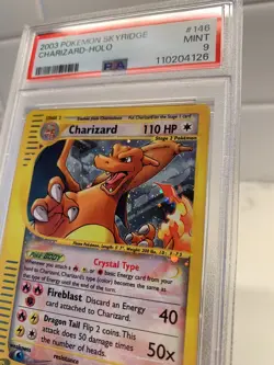 2003 POKEMON SKYRIDGE CHARIZARD-HOLO 146/144 PSA 9 MINT SECRET RARE (WOTC) - Image 4