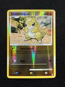 Pokemon Sandshrew Reverse Holo 96/123 from Mysterious Treasures in LP condition! - Image 1