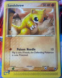 2003 Pokemon EX Sandstorm Sandshrew #75/100 - Image 1