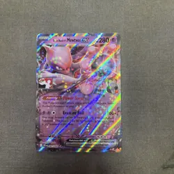 Team Rockets Mewtwo EX DRI 081/182 Play Pokemon Prize Pack League Stamp - Image 1