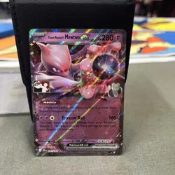 Team Rockets Mewtwo EX DRI 081/182 Play Pokemon Prize Pack League Stamp - Image 3