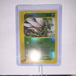 Pokemon Scyther Aquapolis Reverse Holo Common 50 HP 106/147 Basic 2002 English - Image 1