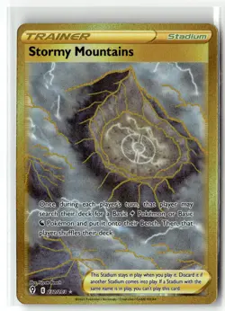 Stormy Mountains ⭐ 232/203 Holo Rare Secret Evolving Skies 2021 Pokemon NM - Image 1