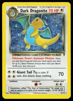 Dark Dragonite 5/110 Holo Rare Legendary Collection Pokemon Card - Image 1